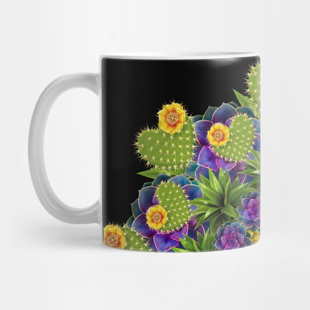 cactus love mandala by burenkaUA